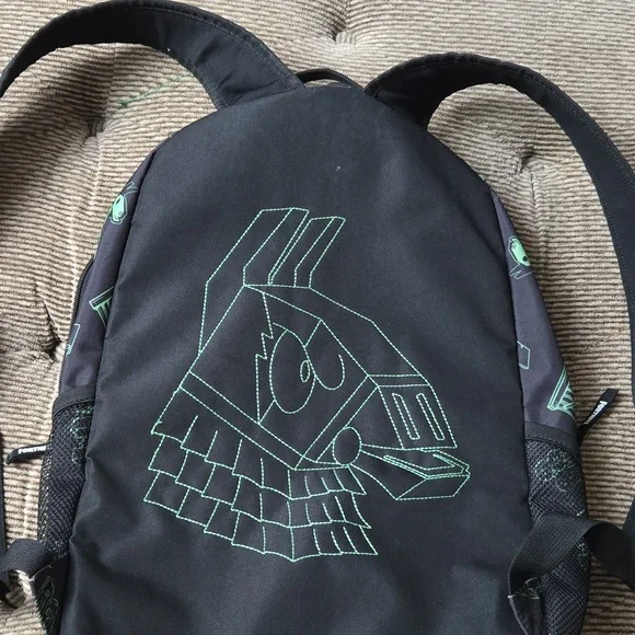 Black and Green Backpack